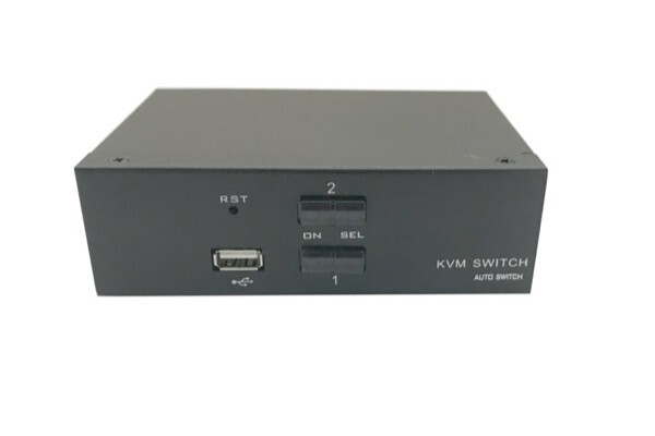 Dexlan KVM Switch DisplayPort 4K USB Audio 2 ports cables