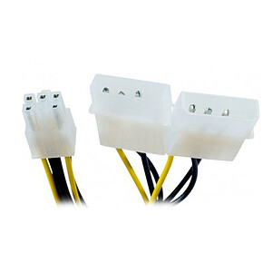 Adaptateur d alimentation Molex x2 vers connecteur PCI E 6 pins
