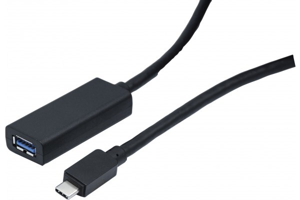 MCAD Cordon rallonge USB-C 3.1 Male vers USB-A Femelle 5m amplification electronique