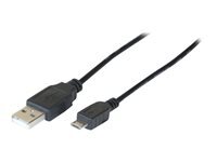 MCAD Cordon eco USB 2.0 A MICRO B Black - 3 m