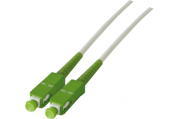 MCAD Jarretiere optique simplex monomode OS2 9 125 SC-APC SC-APC White - 10 m