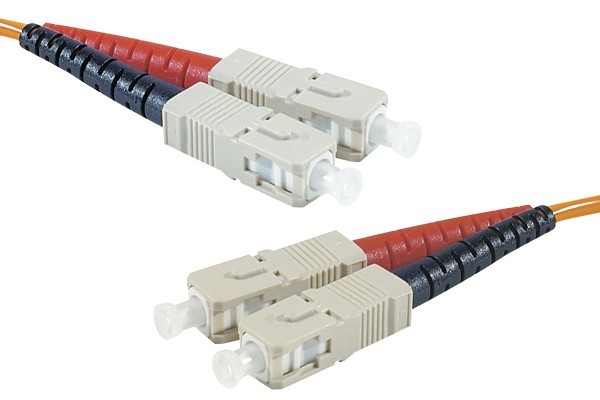 MCAD Jarretiere optique duplex HD multi OM2 50 125 SC-UPC SC-UPC orange - 1 m