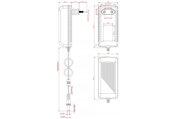 MCAD Bloc d'alimentation 5 V 4 A - Jack 5,5 x 2,1 mm