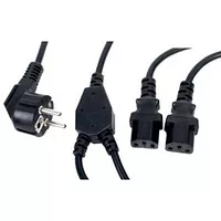 Double cable det 39 PC - 1.8 metres - Black