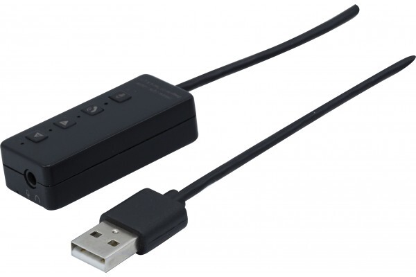 Dexlan Adaptateur USB MS Teams pour casque audio Jack simple et double prise
