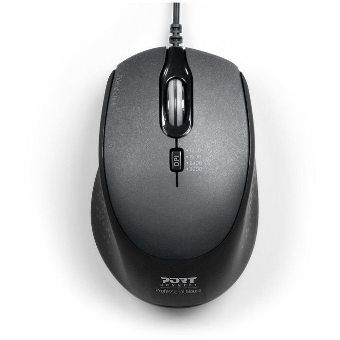 Souris sans fil - PORT Designs - 900711-B - USB-A USB-C - 2.4 GHz - Compacte - White