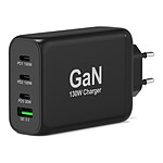 PORT Connect Chargeur mural GaN 130W USB C avec cable
