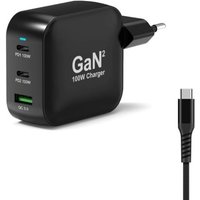 PORT Connect Chargeur Secteur USB-C Power Delivery 100W GaN Cable 2m