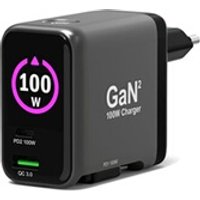 mural GaN USB-C 100W MACBOOK avec câble rétractable