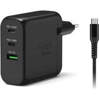 Port Chargeur mural GaN 100W - 3 ports Câble USB-C 2m
