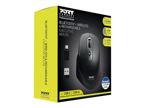 Souris sans fil - PORT DESIGNS - Bluetooth Office Executive rechargeable - 7 boutons - 3200 dpi