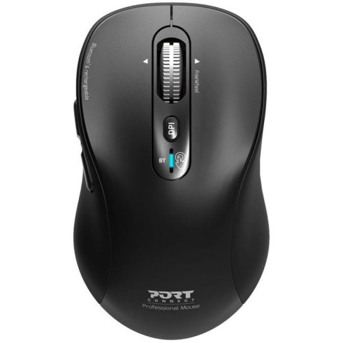 port-designs Ratón PORT DESIGNS 900720 Bluetooth 3200DPI Black Rechargeable Multidispositif