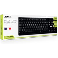 Clavier de bureau PORT DESIGNS Budget Black AZERTY USB Garantie 2 ans