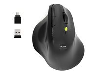Souris sans fil - PORT Designs - 910200 ERGO - Bluetooth 2.4 GHz - Black