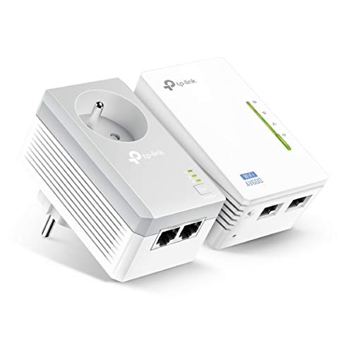 TP-Link CPL AV600 Wi-Fi 300 Mbps, 2 Ports Fast Ethernet, Pack de 2 CPL (TL-WPA4225KIT)