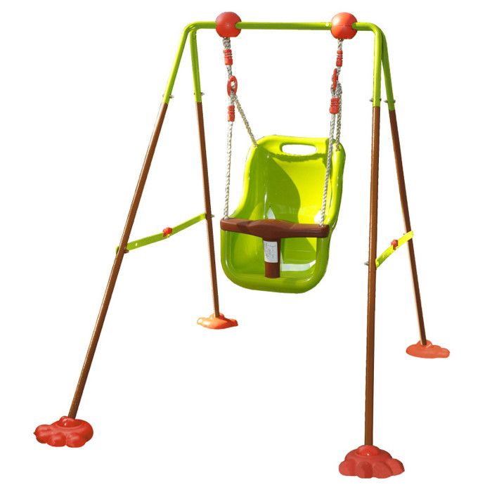 Balancoire bebe - SOULET - en metal 1 agres