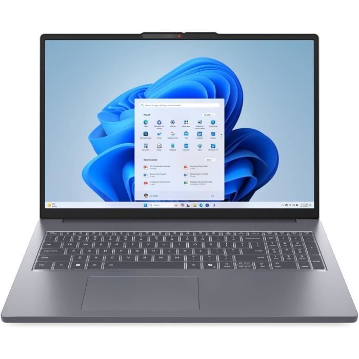 PC portable LENOVO IdeaPad Slim 3 16IRH10 Windows 11 16 WUXGA IPS Core i5 13420H RAM 16 Go SSD 512 Go AZERTY
