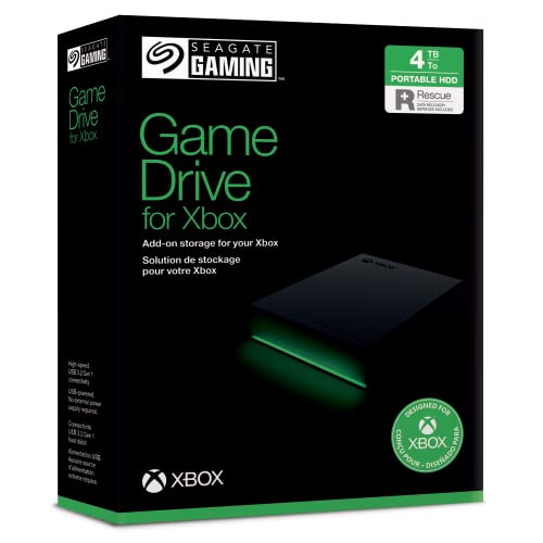 Seagate Disque Dur Seagate Game Drive STKX4000402 4TB USB 3.2 Black Xbox