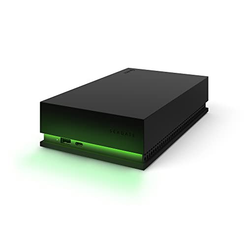 Seagate Game Drive Hub 8To, Disque Dur Externe HDD, USB 3.2, Deux Ports USB-C et USB-A, certifié Xbox, LED RVB, Services Rescue (STKW8000402)