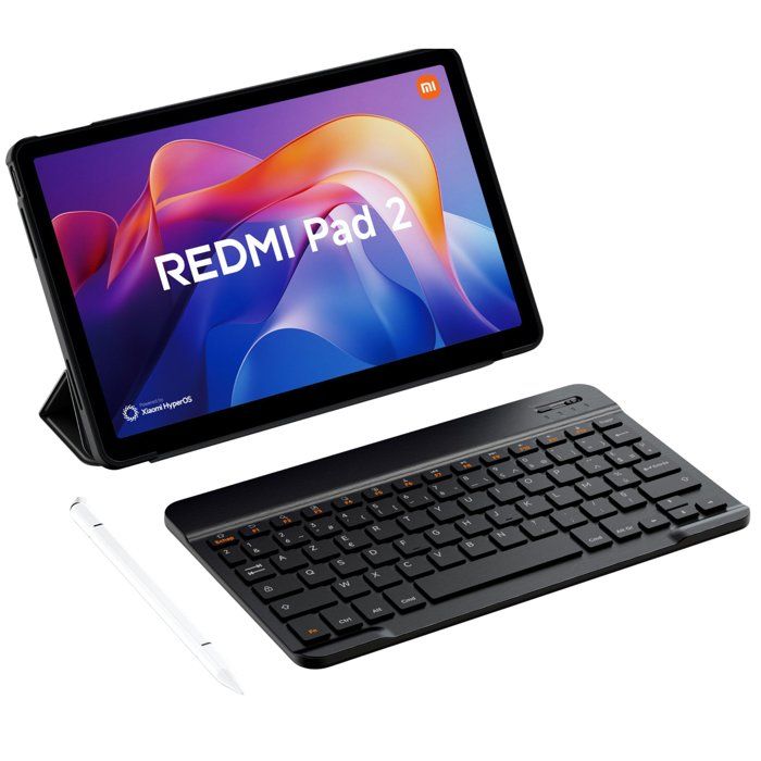Pack Tablette Android Redmi Pad 2 - Version Francaise - Ecran 11 25K - 128 Go - Grey Coque Stylet Clavier
