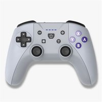 Manette sans fil Alpha Omega Players pour PC et Nintendo Switch White et Grey