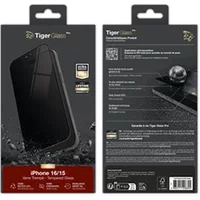 en verre trempé Pro Confidentiel 9H pour iPhone 15 et iPhone 16