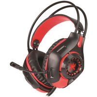 Micro casque Gaming Retro eclaire Alpha Omega Players Dragon C29 Black et Red pour PC PS4 Xbox One et Nintendo Switch
