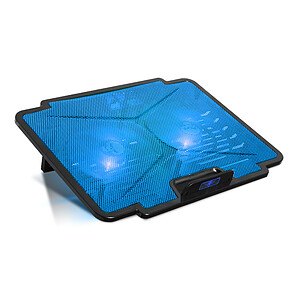 Spirit of Gamer Air Blade 100 systAme de refroidissement pour ordinateurs portables 39,6 cm 15 6  1000 tr min Noir, Bleu
