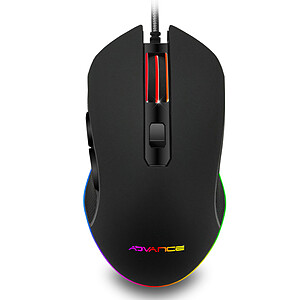 Souris gamer Advance GTA250 RGB 10 modes - 8 boutons et rapid fire - 4800  dpi + logiciel de réglage