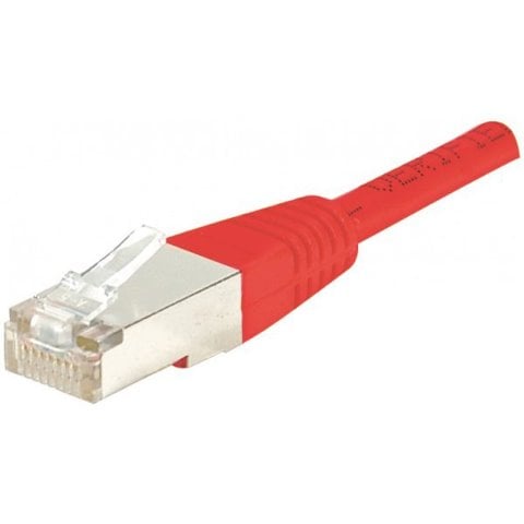 MCL Samar Câble RJ45 Cat5e F UTP - 0.5m - Red