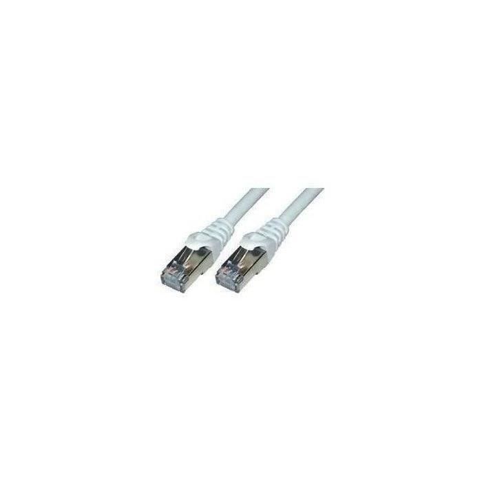 MCL Cordon de brassage - RJ45 CAT 5e F UTP - 5 m - Grey