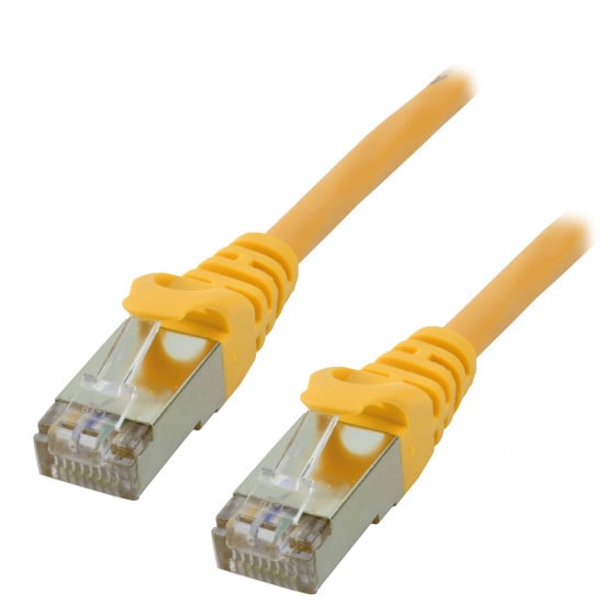 MCL Samar Câble RJ45 Cat5e U UTP - 0.5m - Yellow