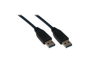MCL Samar Câble USB-A 3.0 mâle mâle - 2m - Noir