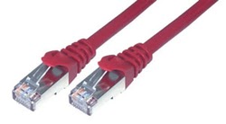 MCL Cordon de brassage - RJ45 CAT 6 F UTP - 50 cm - Red