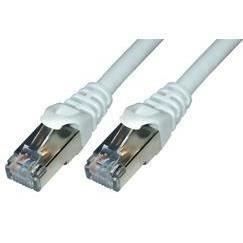 MCL SAMAR Cordon de raccordement - RJ-45 (M) pour RJ-45 (M) - 50 cm - UTP - CAT 6a - Grey
