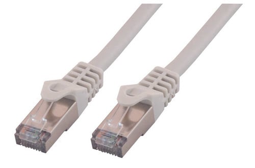 MCL SAMAR Cordon de raccordement Eco - RJ-45 (M) pour RJ-45 (M) - 2 m - Paire torsadee ecrantee (F UTP) - CAT 6 - Grey