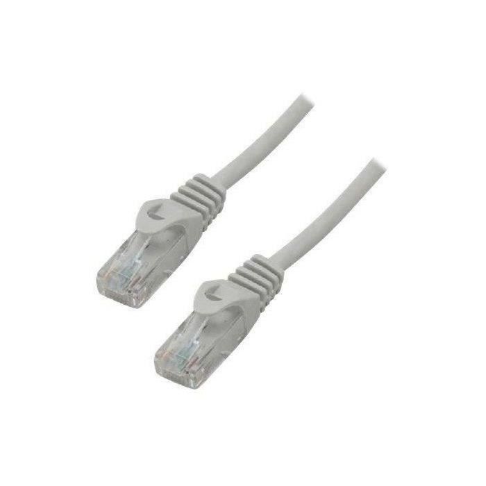 MCL SAMAR Cordon de raccordement - RJ-45 (M) pour RJ-45 (M) - 10 m - UTP - CAT 6 - Grey