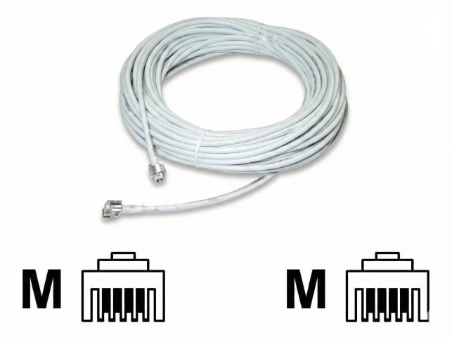 MCL Samar Câble modem ADSL RJ11 mâle mâle - 2m
