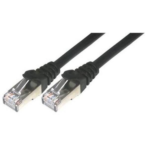 MCL Cordon de brassage - RJ45 CAT 6 F UTP - 1 m - Black