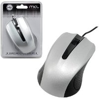 Souris optique filaire USB - MCL Samar - Black Argente