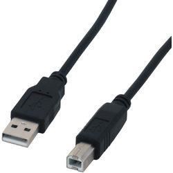 Cable USB - MCL - Samar - USB type B - 1.8 m - Black