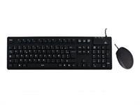MCL Samar MCL Samar - Pack clavier et souris filaires - etanche - matiere silicone
