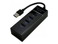 MCL Samar MCL - concentrateur (hub) - Black - 4 ports