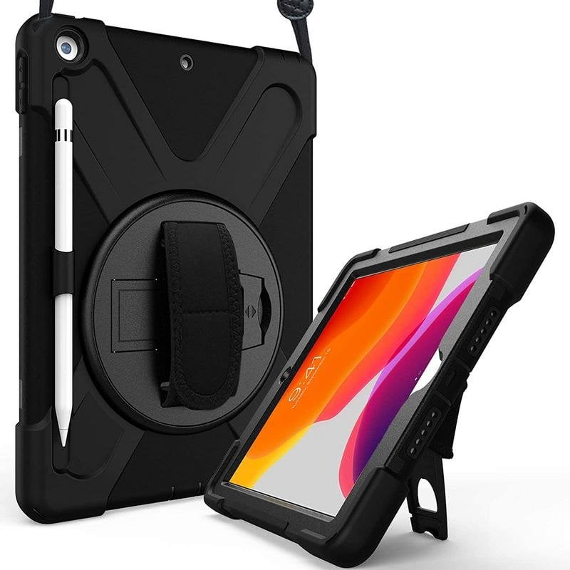 dlh Funda DLH pour iPad 10.2 (2021) iPad 9, Protection Antichocs, Noire