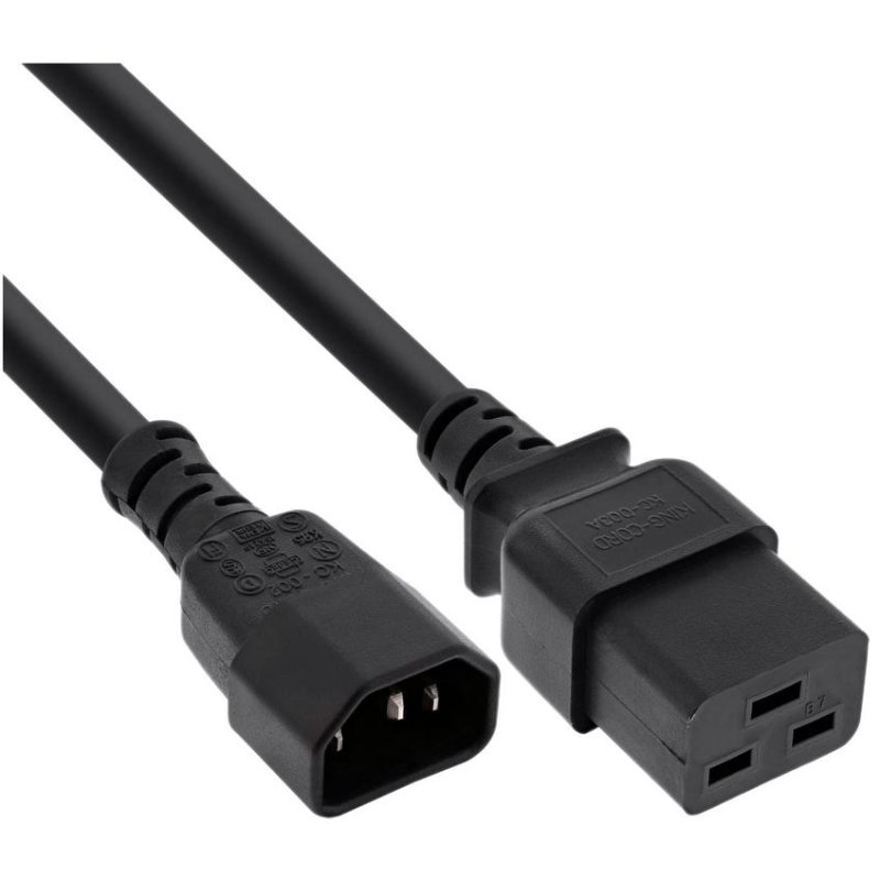 dlh Câble d'alimentation DLH DY-WU5274 2,5 m IEC C14 à IEC C19 10 A Black