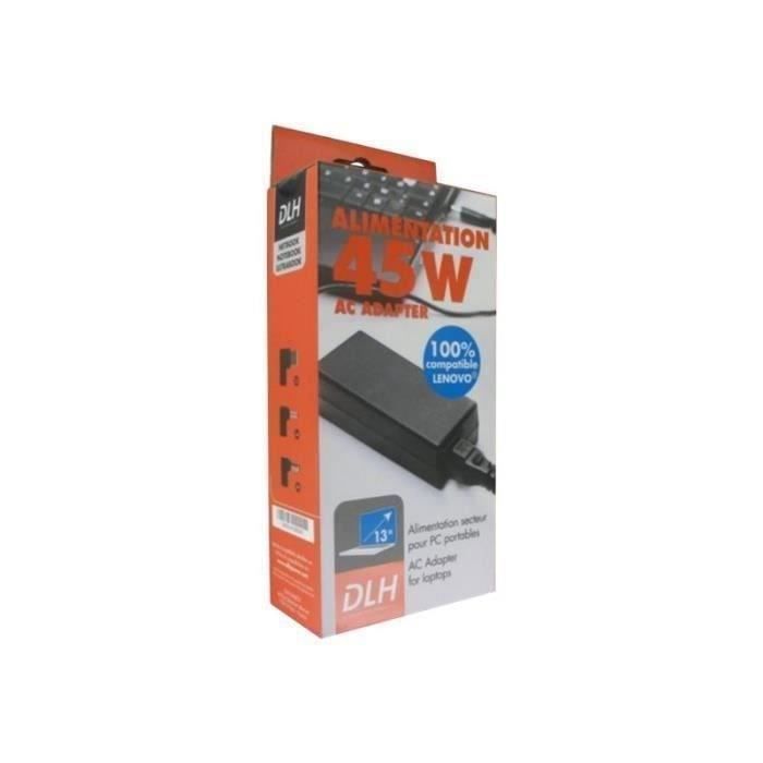 Adaptateur secteur - DLH - Energy - 45 W - 120 230 V AC Entree - 19 V DC 237 A Sortie