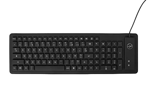 Mobility Lab clavier flexible waterproof etanche et enroulable ML300559 - AZERTY