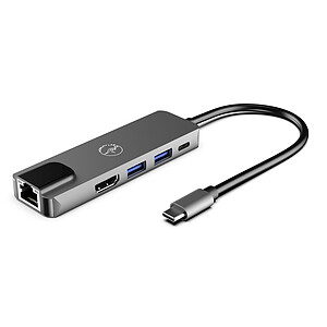 Mobility Lab Hub Adapter USB C 5 en 1 avec Power Delivery 100W