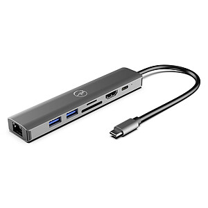 Mobility Lab Hub Adapter USB C 7 en 1 avec Power Delivery 100W
