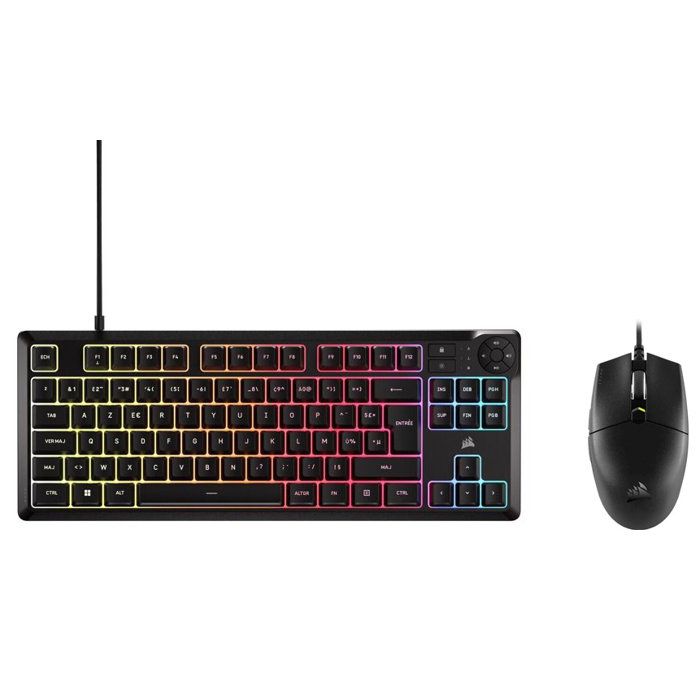 Ensemble Clavier et souris Corsair K55 CORE TKL KATAR PRO XT